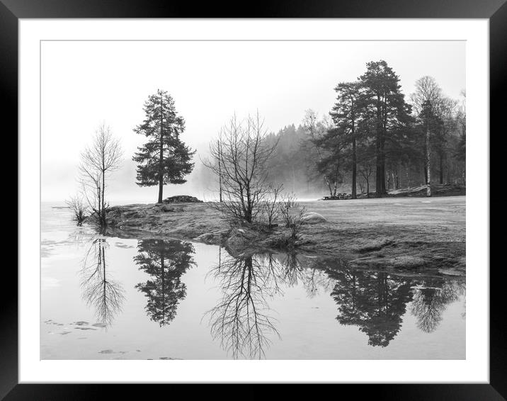 The Thaw Norway Framed Mounted Print by Clive Eariss