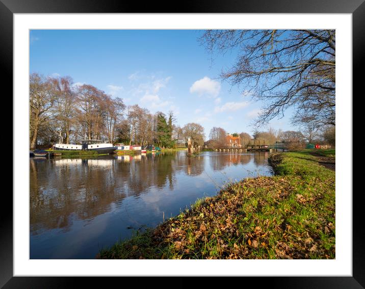 Wier In Ripley Framed Mounted Print by Clive Eariss