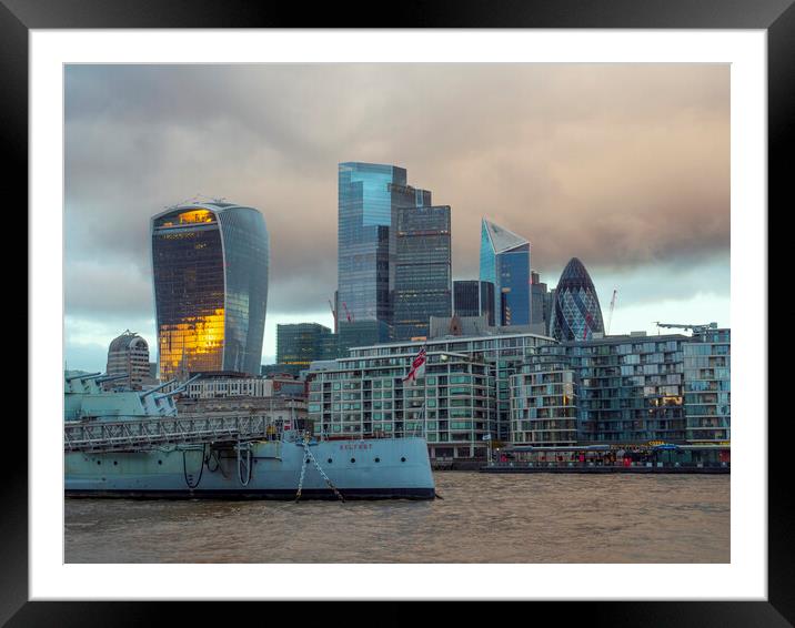 Dramatic View London Framed Mounted Print by Clive Eariss