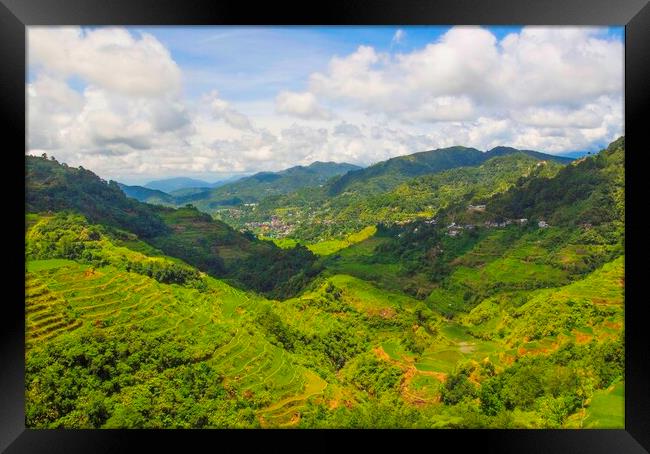 Banaue Philippine Mountains Framed Print by Clive Eariss
