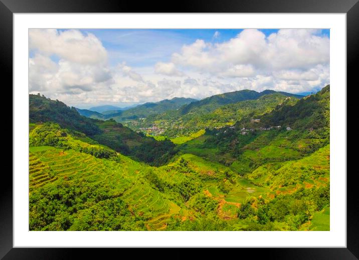 Banaue Philippine Mountains Framed Mounted Print by Clive Eariss