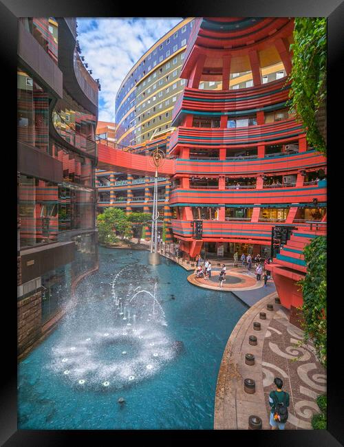 Canal City Hakata Framed Print by Clive Eariss