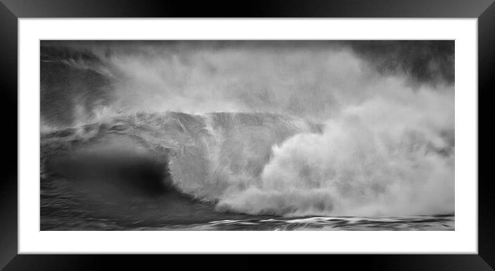 Waves Of Cornwall Framed Mounted Print by Clive Eariss