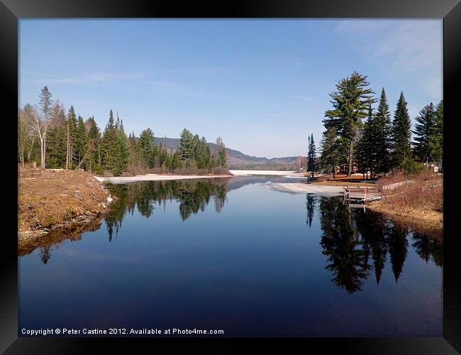 Spring Thaw Framed Print by Peter Castine