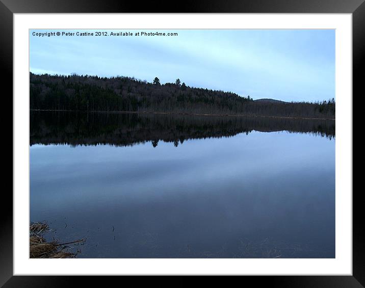 Calm Waters Framed Mounted Print by Peter Castine