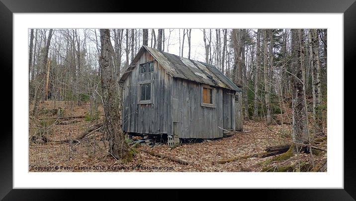 Abandoned Camp in Spring Framed Mounted Print by Peter Castine