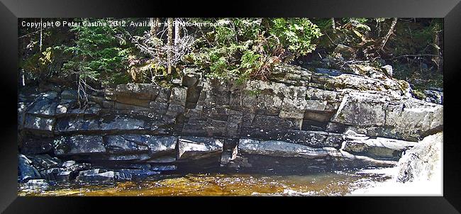 Water Power Framed Print by Peter Castine