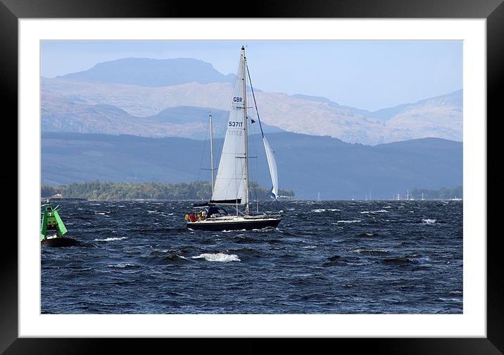 Sailing Framed Mounted Print by Charlotte McKay