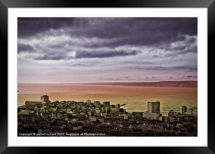 Marseille hdr vision Framed Mounted Print by perriet richard