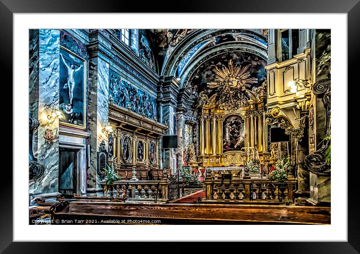 Kielce Cathedral Poland Framed Mounted Print by Brian Tarr