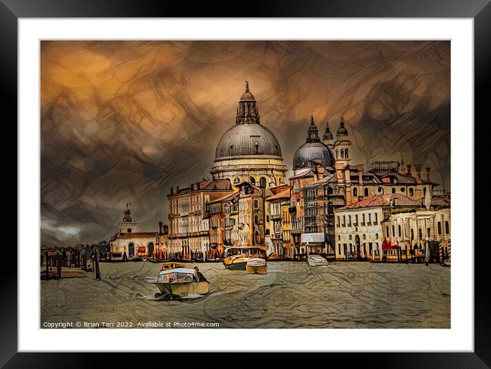 The Grand Canal in Venice Framed Mounted Print by Brian Tarr
