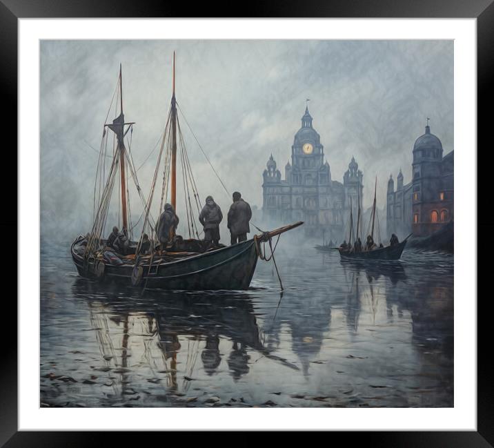 The Mists of time in Old Liverpool Framed Mounted Print by Brian Tarr