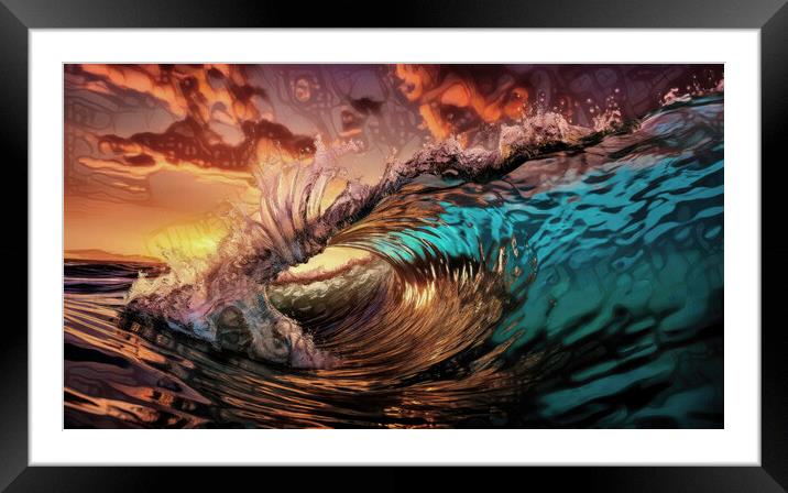 Surf's up Framed Mounted Print by Brian Tarr