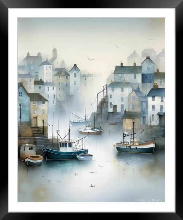 Early morning mist Framed Mounted Print by Brian Tarr