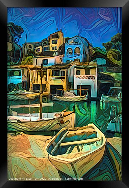 The Fishing Village Framed Print by Brian Tarr