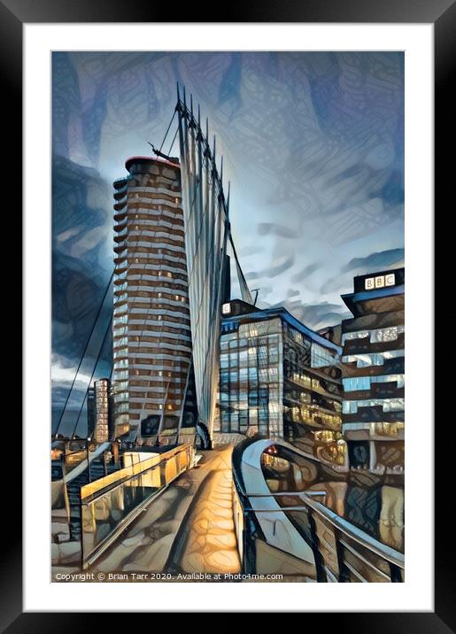 Gateway to Media City, Framed Mounted Print by Brian Tarr