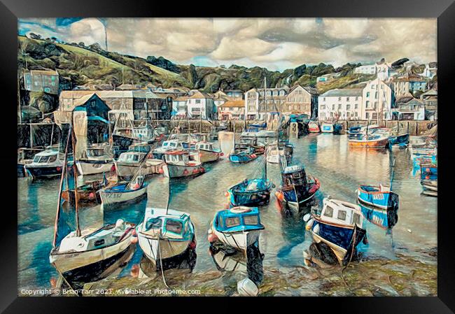 Mevagissey Cornwall Framed Print by Brian Tarr