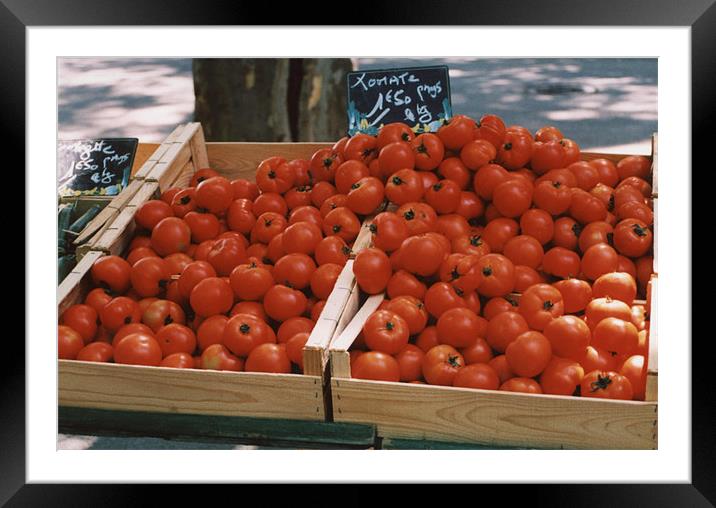 Tomatoes for Sale Framed Mounted Print by Edward Denyer