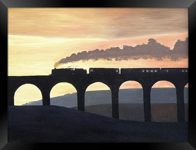 Ribblehead Viaduct Framed Print by Olive Denyer