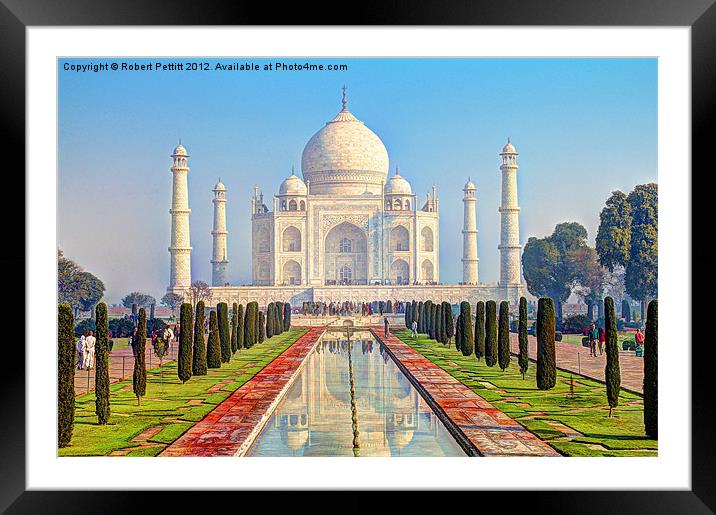 Taj Mahal 1 Framed Mounted Print by Robert Pettitt