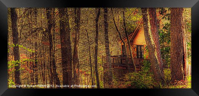 House in the Wood Framed Print by Robert Pettitt