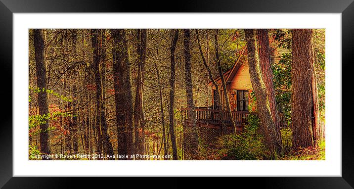 House in the Wood Framed Mounted Print by Robert Pettitt