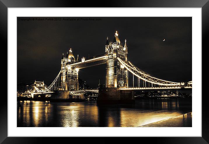London Bridge Framed Mounted Print by Robert Pettitt