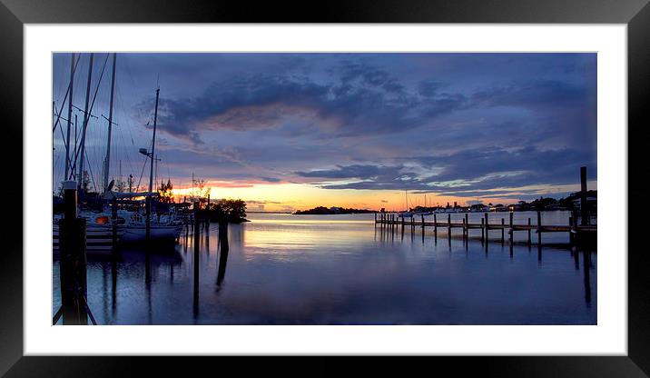 Indian River at Sunset Framed Mounted Print by Robert Pettitt