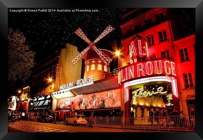 The Moulin Rouge Framed Print by Robert Pettitt