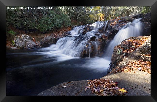  Autumn Falls Framed Print by Robert Pettitt