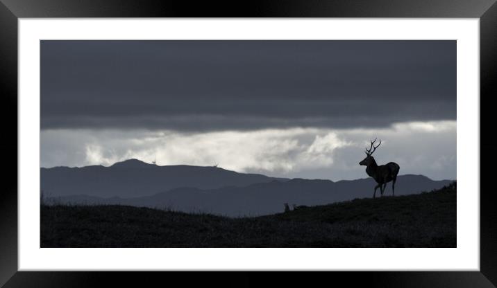 Highland Skyline Framed Mounted Print by Macrae Images