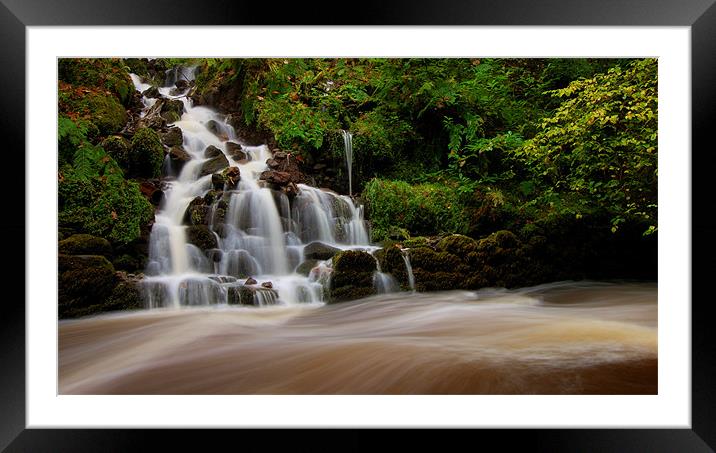 Waterfall at Reelig Framed Mounted Print by Macrae Images