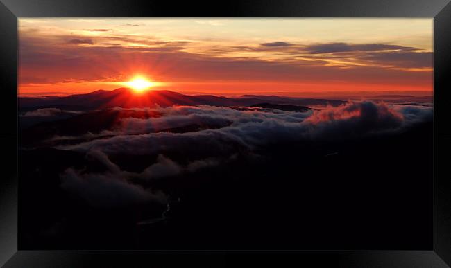 Sunrise over Wyvis Framed Print by Macrae Images