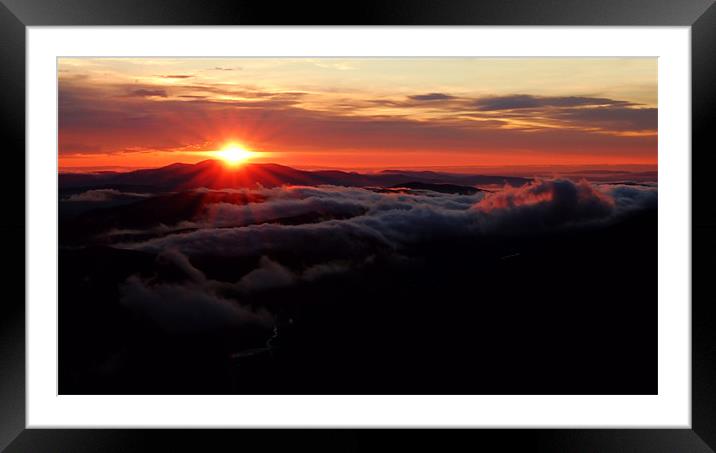 Sunrise over Wyvis Framed Mounted Print by Macrae Images