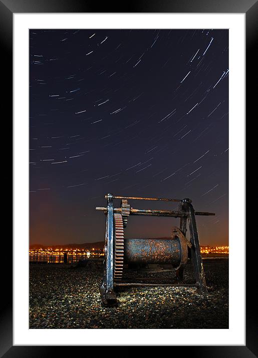 Clachnaharry star trails Framed Mounted Print by Macrae Images