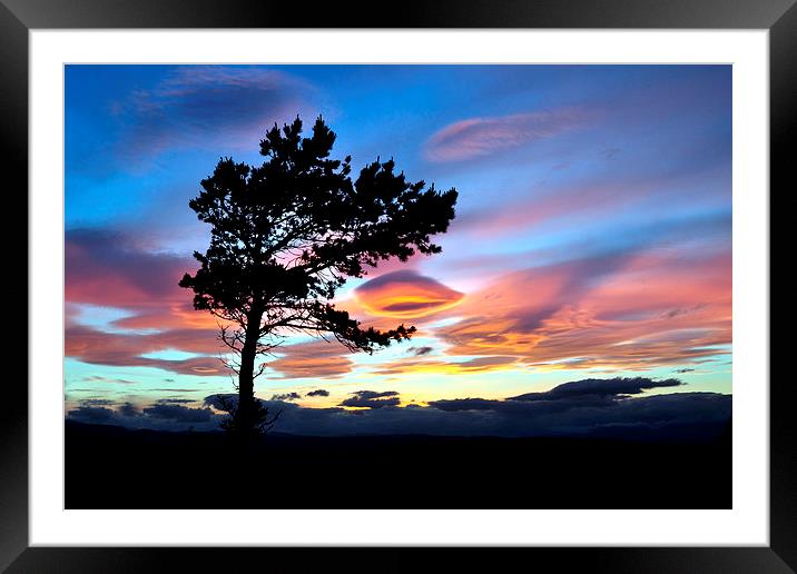 Abriachan sky Framed Mounted Print by Macrae Images