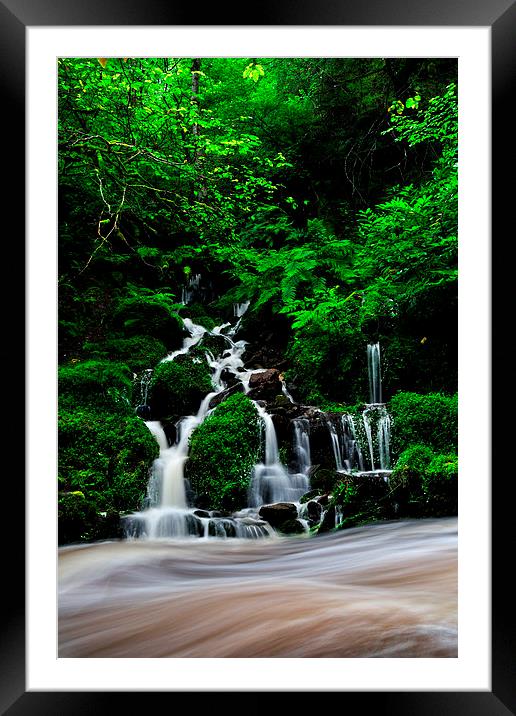  Waterfall at Reelig Framed Mounted Print by Macrae Images