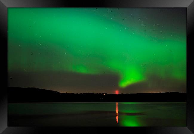  Aurora Over The Beauly Firth Framed Print by Macrae Images