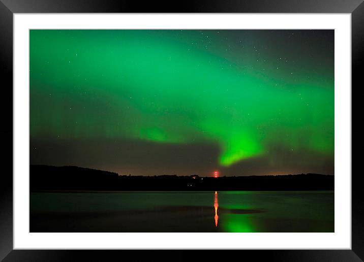  Aurora Over The Beauly Firth Framed Mounted Print by Macrae Images