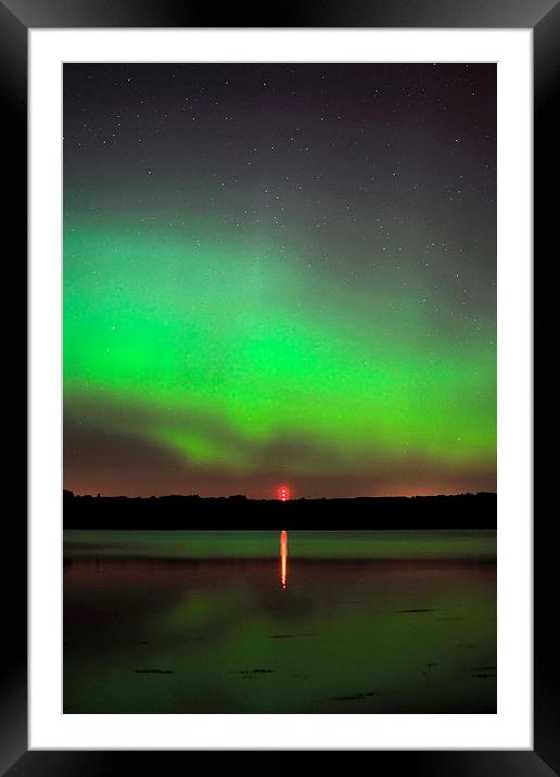  Northern Lights Framed Mounted Print by Macrae Images