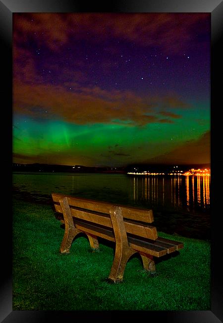  Aurora At Clachnaharry Framed Print by Macrae Images