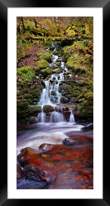 Waterfall at Reelig Framed Mounted Print by Macrae Images