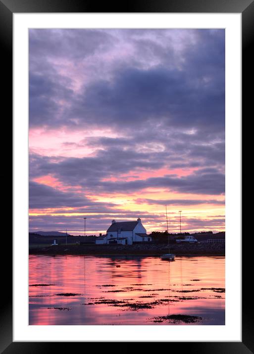 Sunset at Clachnaharry Framed Mounted Print by Macrae Images