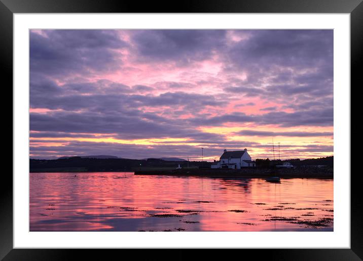 Sunset at Clachnaharry  Framed Mounted Print by Macrae Images