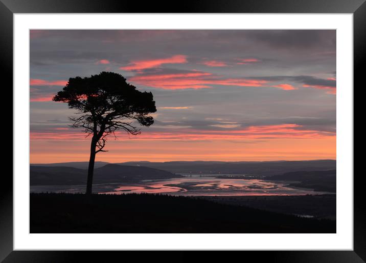 Daybreak Above the Beauly Firth and Inverness  Framed Mounted Print by Macrae Images