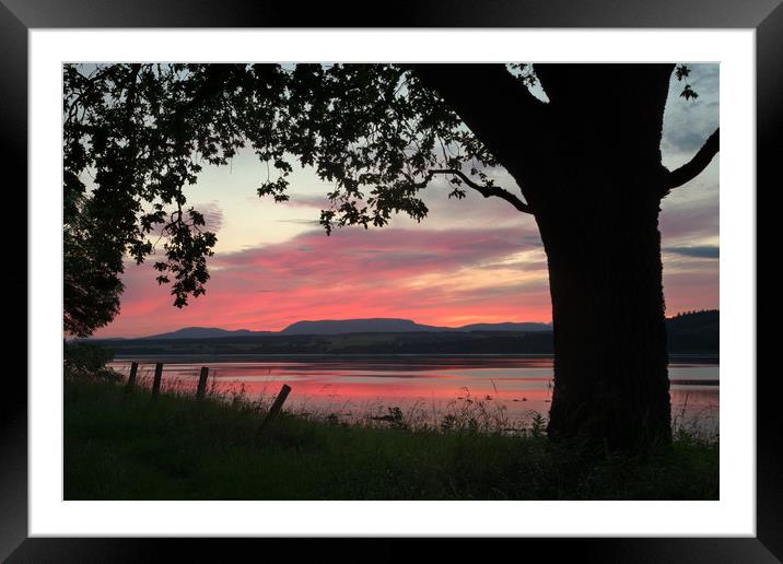 Beauly Firth Sunset Framed Mounted Print by Macrae Images