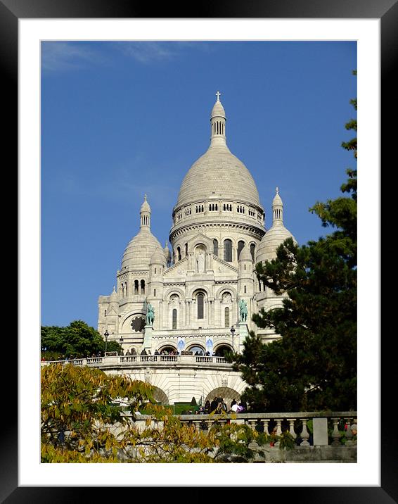 Sacre Coeur Framed Mounted Print by Emma Finbow