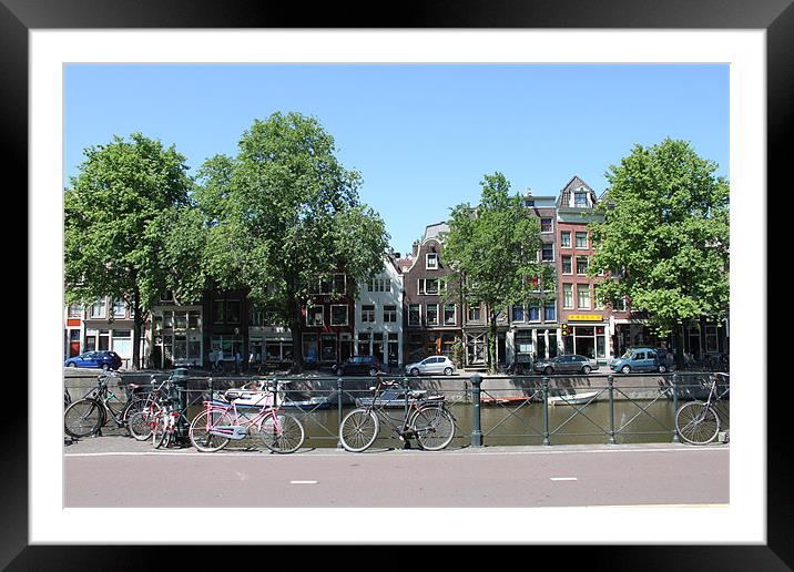 Amsterdam Framed Mounted Print by Emma Finbow