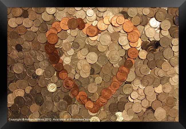 Money Love Framed Print by Adrian Wilkins