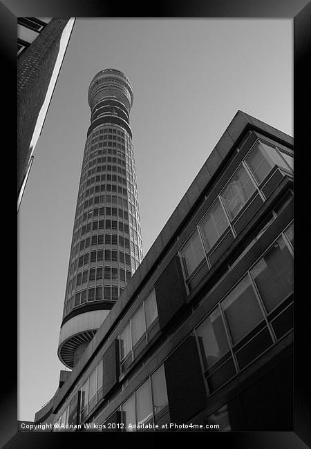 BT Tower Framed Print by Adrian Wilkins
